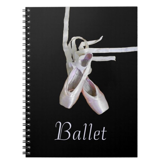Cuaderno Diario/bloc de notas en espiral de 'ballet' (Frente)