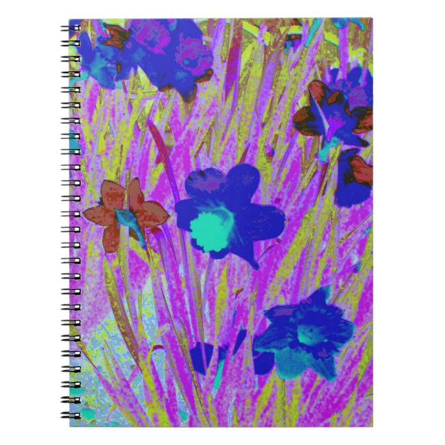 Cuaderno Diario/bloc de notas "Purple Daffodils" (Frente)