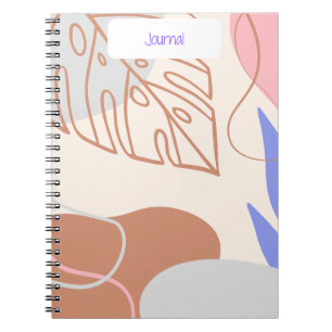 Cuaderno Diario botánico de escape tropical