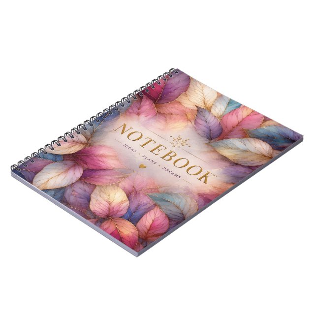 Cuaderno Diario Botánico para Ideas, Planes y Sueños (Lado Izquierdo)