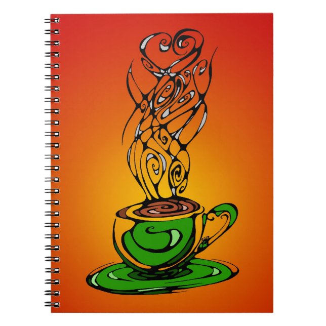 Cuaderno Diario caliente del té (Frente)