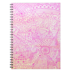 Cuaderno Diario caprichoso rosado