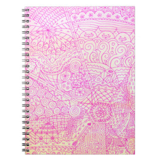Cuaderno Diario caprichoso rosado