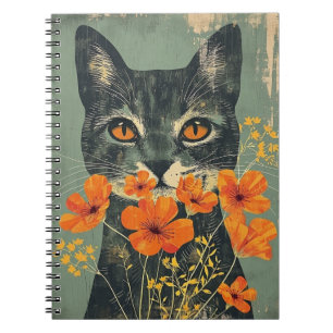 Cuaderno Diario Cat, bloc de notas Cat, gato lindo
