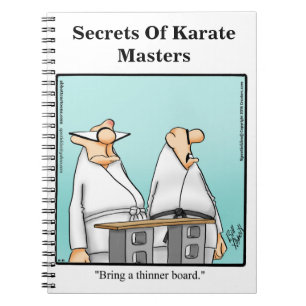 Cuaderno Diario cómico Karate Humor