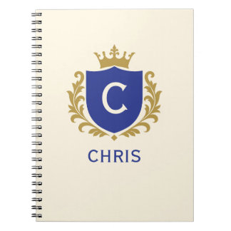 Cuaderno Diario con Monograma de la Cresta Real