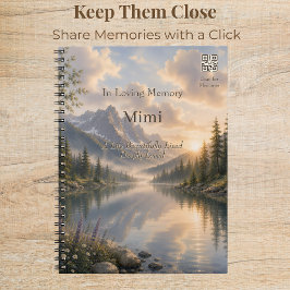 Cuaderno Diario conmemorativo de aguas tranquilas con códig