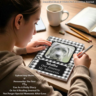 Cuaderno Diario conmemorativo de fotos de mascotas con patr