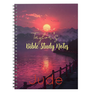 Cuaderno Diario cristiano personalizado de estudio bíblico 