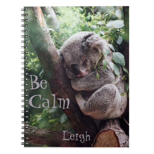 Cuaderno Diario Cute Koala Bear Animal Aovers (Frente)