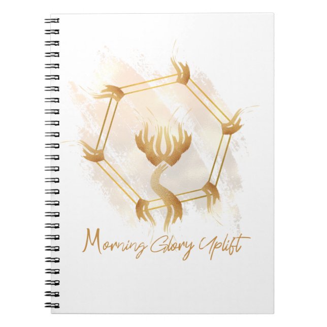 Cuaderno Diario de actualización de la gloria de la mañana (Frente)