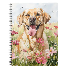 Cuaderno Diario de Acuarela del Labrador Retriever