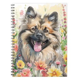Cuaderno Diario de Acuarela Keeshond
