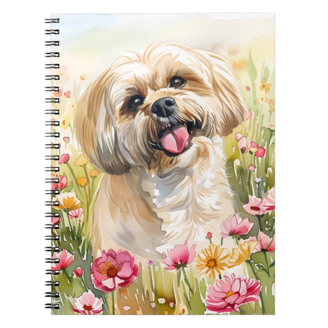 Cuaderno Diario de Acuarela Lhasa Apso (Frente)