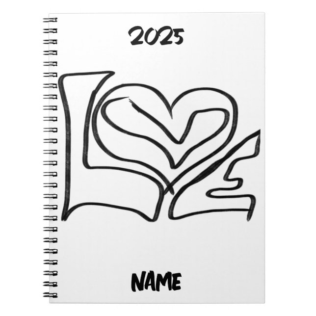 Cuaderno Diario de amor personalizado (Frente)