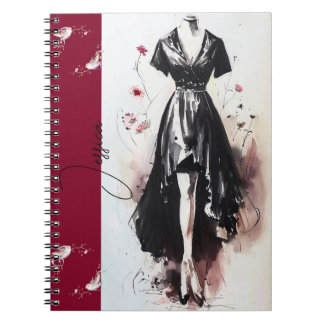 Cuaderno Diario de Arte con Silueta Victoriana Seductora