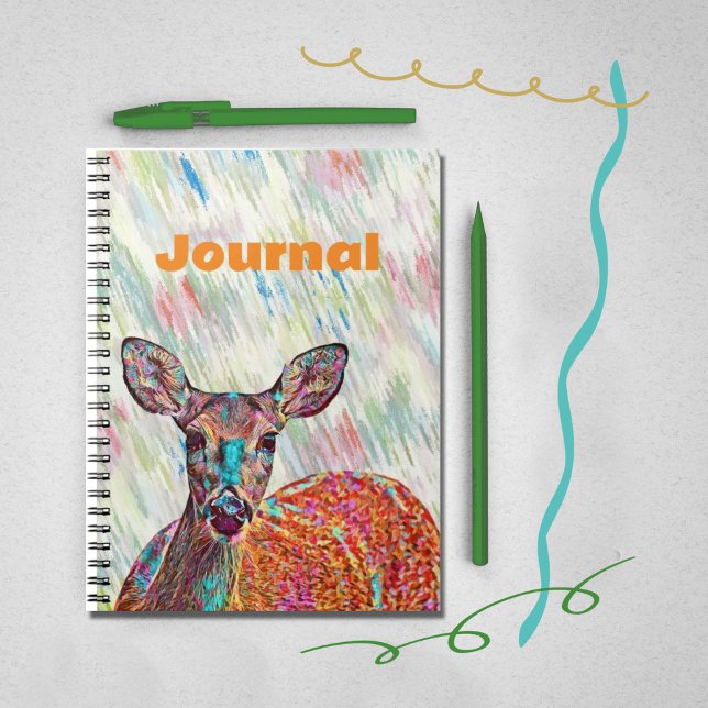 Cuaderno Diario de arte de bonito y dulce venado (Subido por el creador)