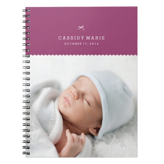 Cuaderno Diario de arvejas y vieiras - Plum (Frente)