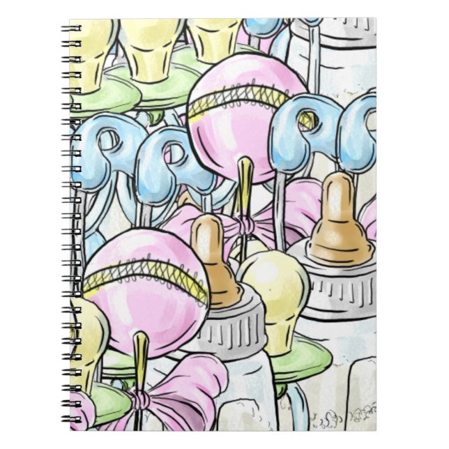 Cuaderno Diario de Baby Shower (Frente)