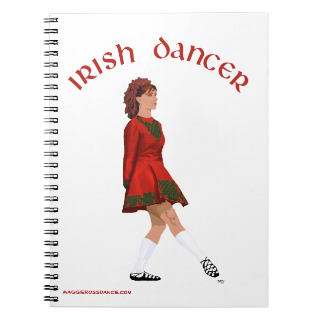 Cuaderno Diario de Bailarín de Step Irlandés - Zapato Bland (Frente)