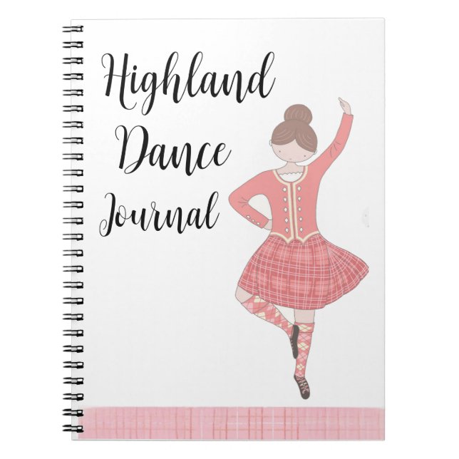 Cuaderno Diario de bailarinas de rosado Highland (Frente)