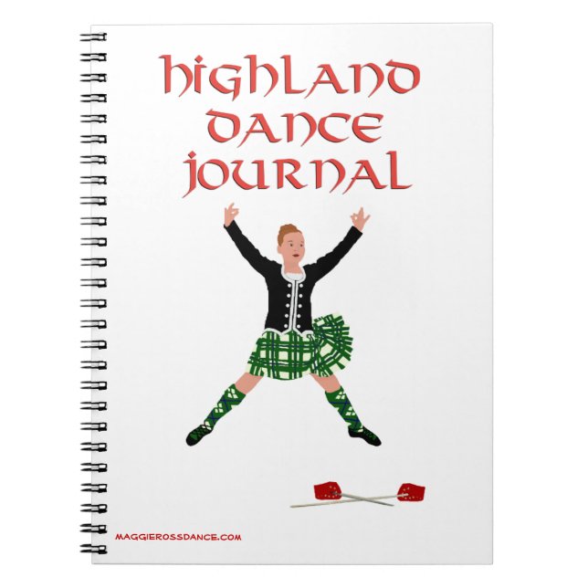 Cuaderno Diario de baile de las Tierras Altas de Escocia (Frente)
