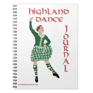 Cuaderno Diario de Baile de las Tierras Altas de Escocia