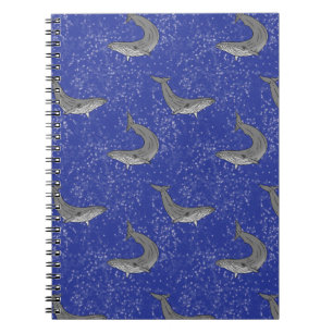 Cuaderno Diario de ballenas para portátiles Starry Sky Art 