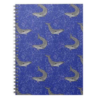 Cuaderno Diario de ballenas para portátiles Starry Sky Art