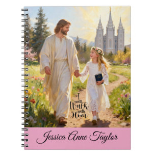 Cuaderno Diario de Bautismo Personalizado para Niñas