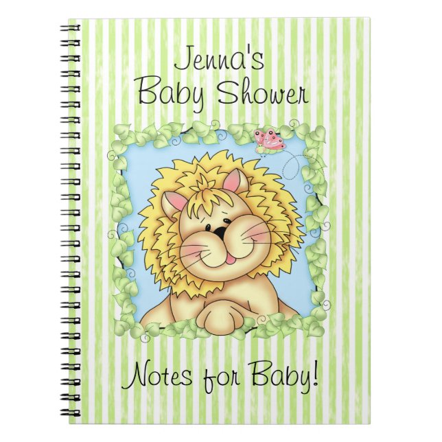 Cuaderno Diario de BaZooples Baby Shower (Frente)
