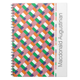 Cuaderno Diario de bloc de notas IRLANDÉS-NORTEAMERICANO Pe