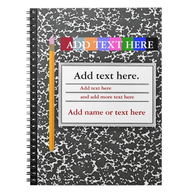 Cuaderno Diario de bloc de notas personalizado (Frente)