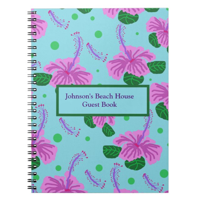 Cuaderno Diario de bloc de notas tropical personalizado per (Frente)
