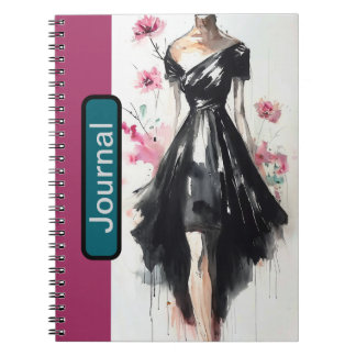 Cuaderno Diario de bocetos de moda victoriana
