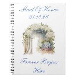 Cuaderno Diario de Boda Floral Soñador