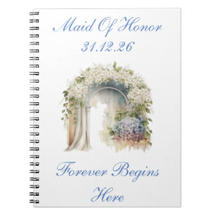 Cuaderno Diario de Boda Floral Soñador