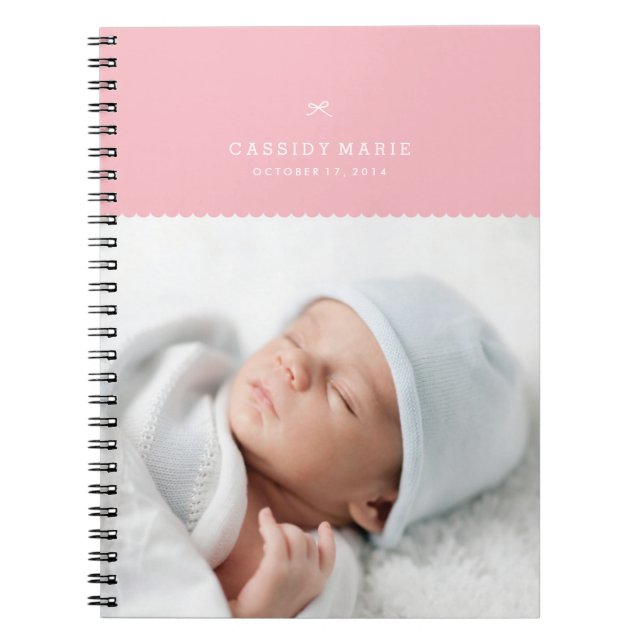 Cuaderno Diario de Bow & Scallops - Bubblegum (Frente)