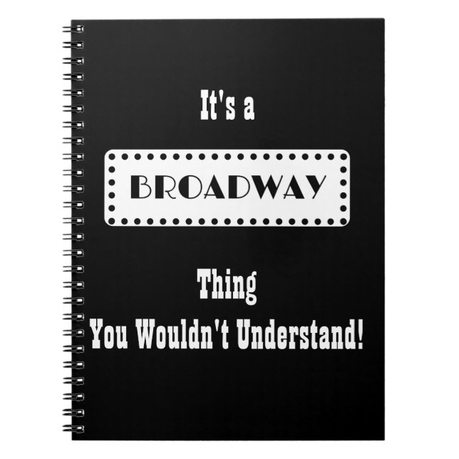 Cuaderno Diario de Broadway (Frente)