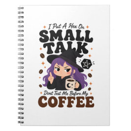 Cuaderno Diario de bruja antisocial divertido regalo de Hal