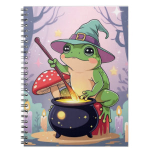 Cuaderno Diario de Bruja Rana – Rana Poción Kawaii 