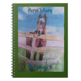Cuaderno diario de caballos dulces