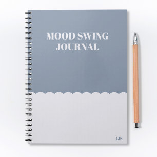 Cuaderno Diario de cambios de humor con cita divertida Cuad