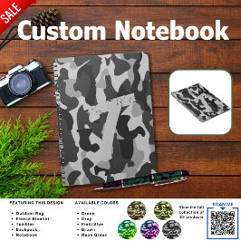 Cuaderno Diario de Camping | ADD Camuflaje Inicial Niños Ad