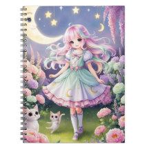Diario de Chica mágico de Kawaii - Bloc de notas p
