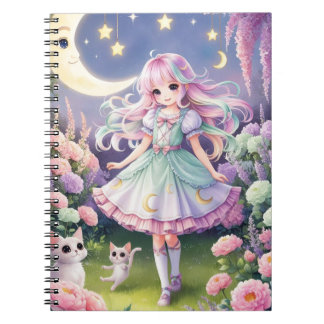 Cuaderno Diario de Chica mágico de Kawaii - Bloc de notas p
