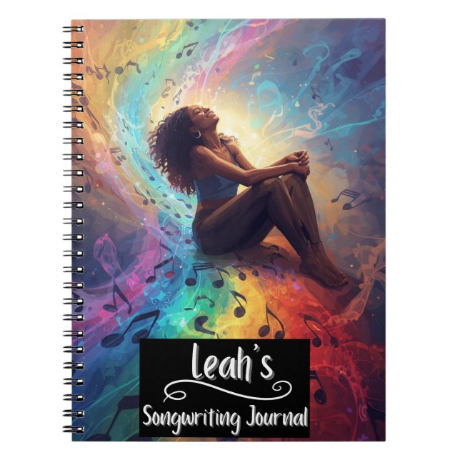 Cuaderno Diario de composición de canciones de Rap Hip Hop  (Frente)