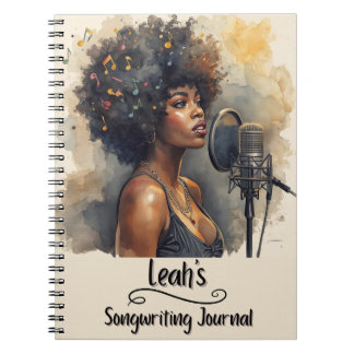 Cuaderno Diario de composición de canciones de Rap Hip Hop