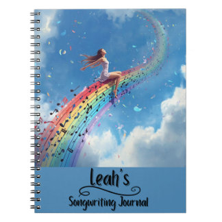 Cuaderno Diario de composición de canciones personalizado,
