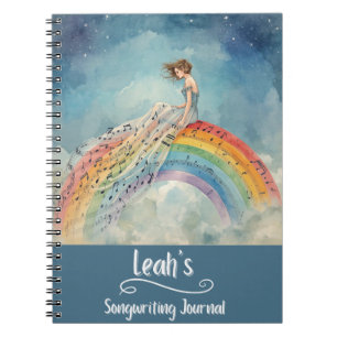 Cuaderno Diario de composición de canciones personalizado, 